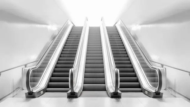 أنواع السلالم المتحركة حسب التصميم