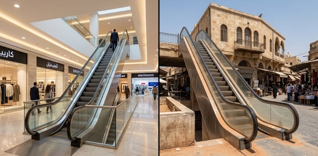 Indoor vs. Outdoor Escalators